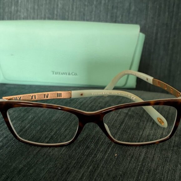 Tiffany tortoise and blue eyeglasses - Picture 1 of 3